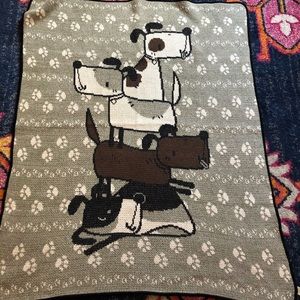 NWOT- Green 3 receiving blanket in dog print
